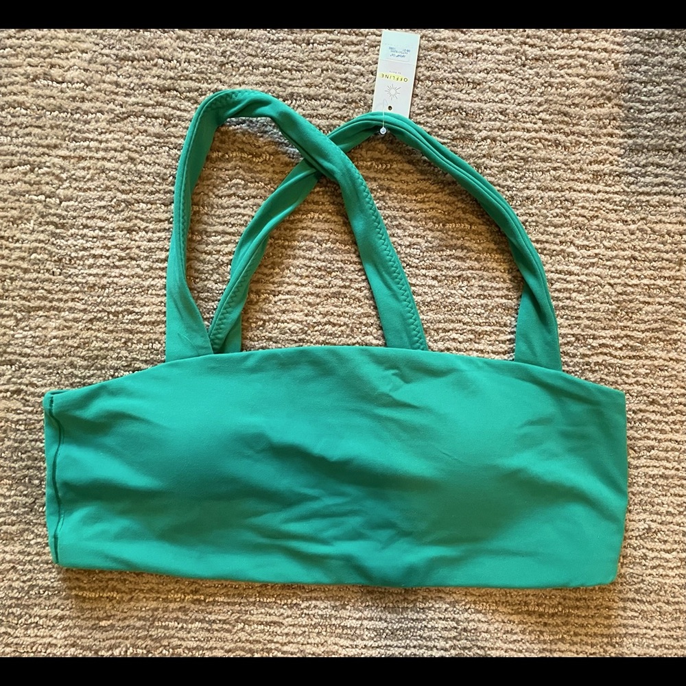 Aerie Sports Criss Cross Back Bra, size Lg
